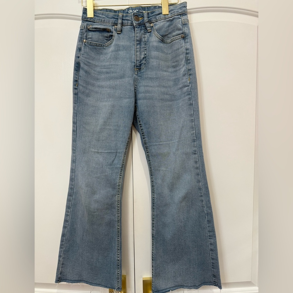 On 34th flare jeans